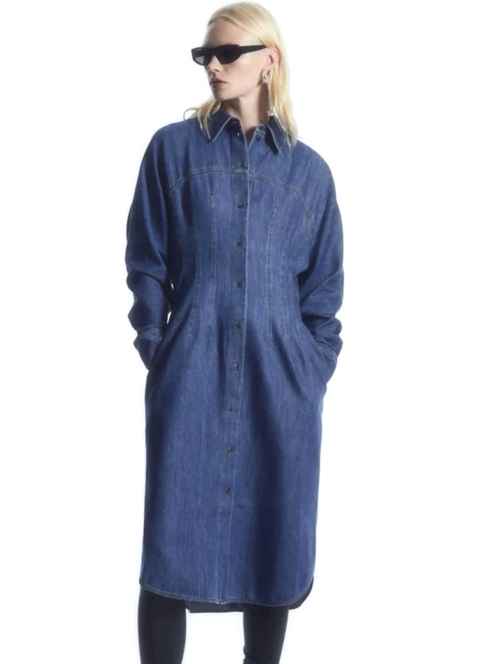 COS DENIM SHIRTDRESS - Picture 3 of 6